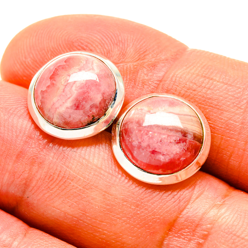 Rhodochrosite Earrings handcrafted by Anasilvercos - EARR416277