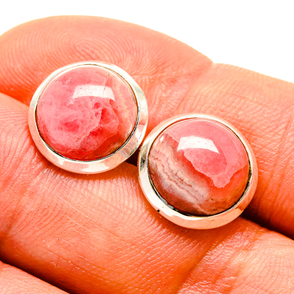 Rhodochrosite Earrings handcrafted by Anasilvercos - EARR416279