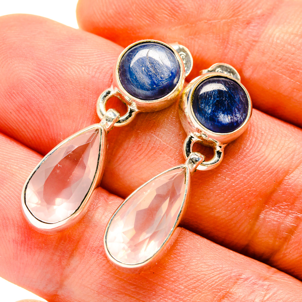 Rose Quartz Earrings handcrafted by Anasilvercos - EARR416280