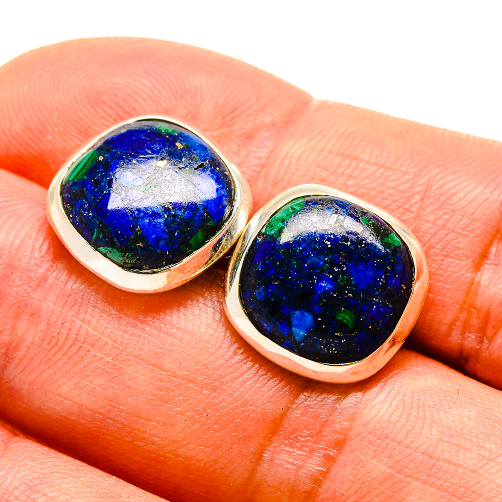 Azurite Earrings handcrafted by Anasilvercos - EARR416281
