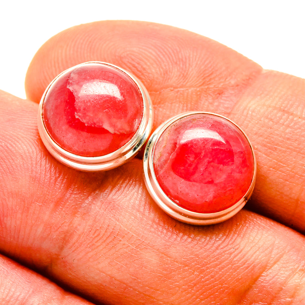 Rhodochrosite Earrings handcrafted by Anasilvercos - EARR416282