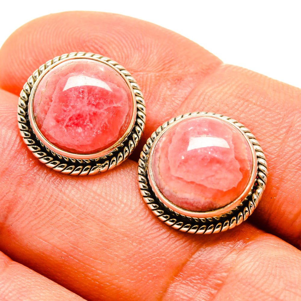 Rhodochrosite Earrings handcrafted by Anasilvercos - EARR416287