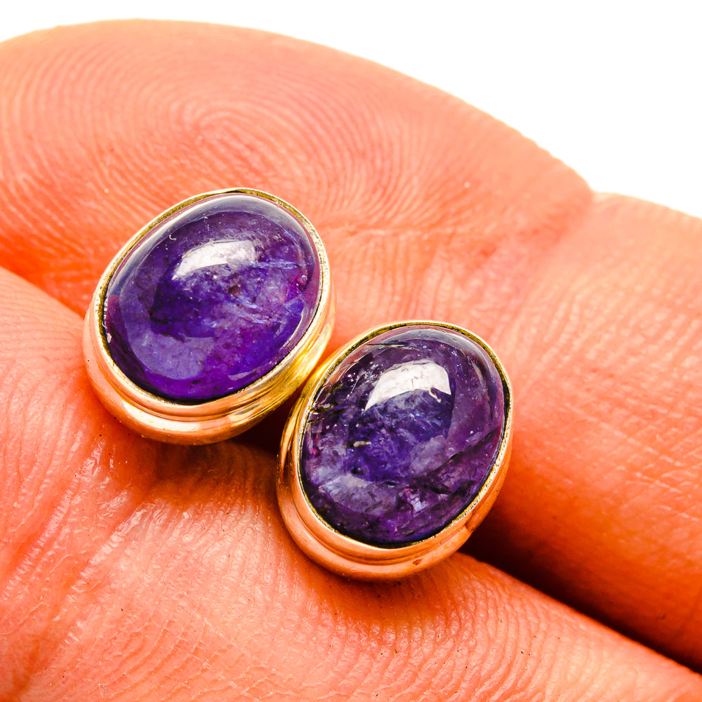 Tanzanite Earrings handcrafted by Anasilvercos - EARR416291
