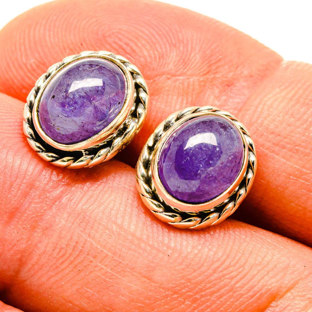 Tanzanite Earrings handcrafted by Anasilvercos - EARR416295