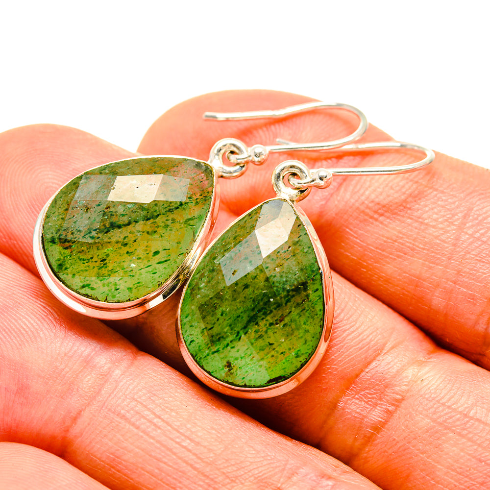 Emerald Earrings handcrafted by Anasilvercos - EARR416334