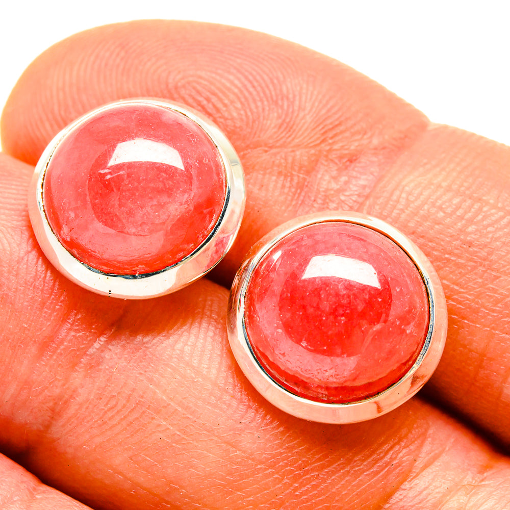 Rhodochrosite Earrings handcrafted by Anasilvercos - EARR416352