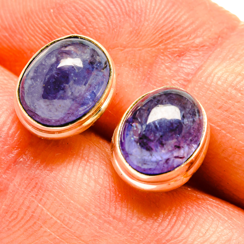 Tanzanite Earrings handcrafted by Anasilvercos - EARR416354