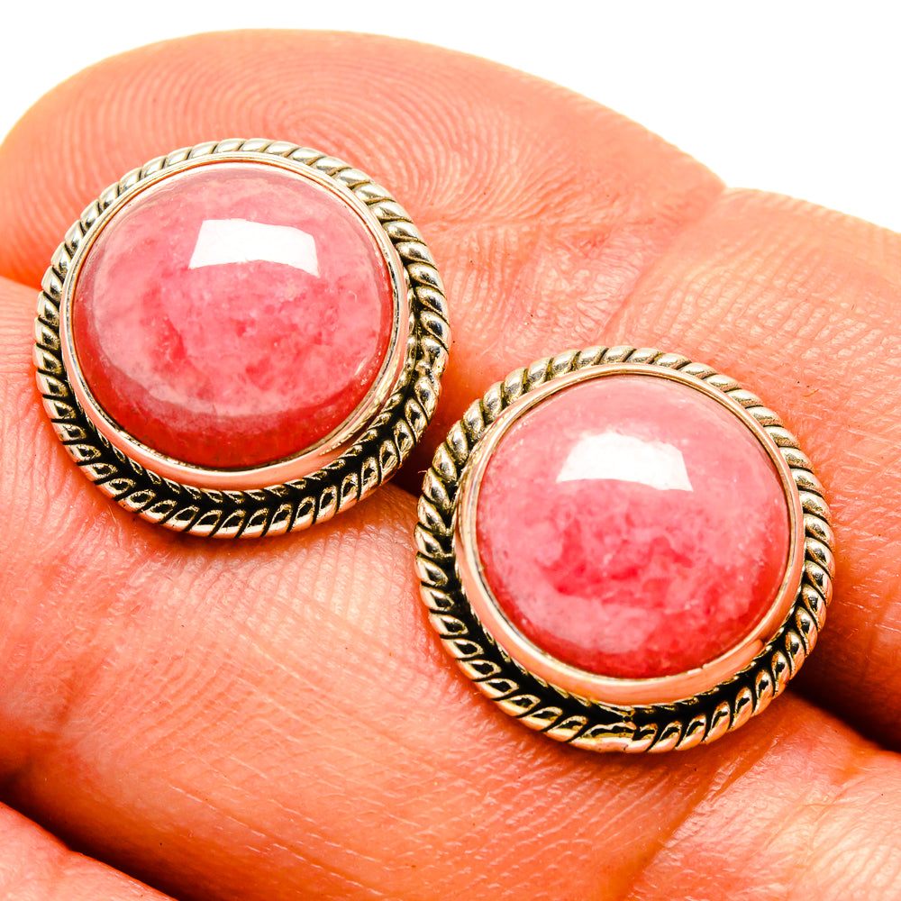 Rhodochrosite Earrings handcrafted by Anasilvercos - EARR416358