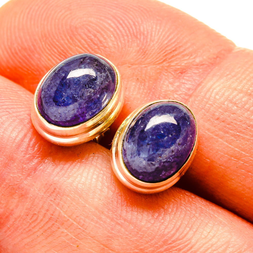 Tanzanite Earrings handcrafted by Anasilvercos - EARR416367