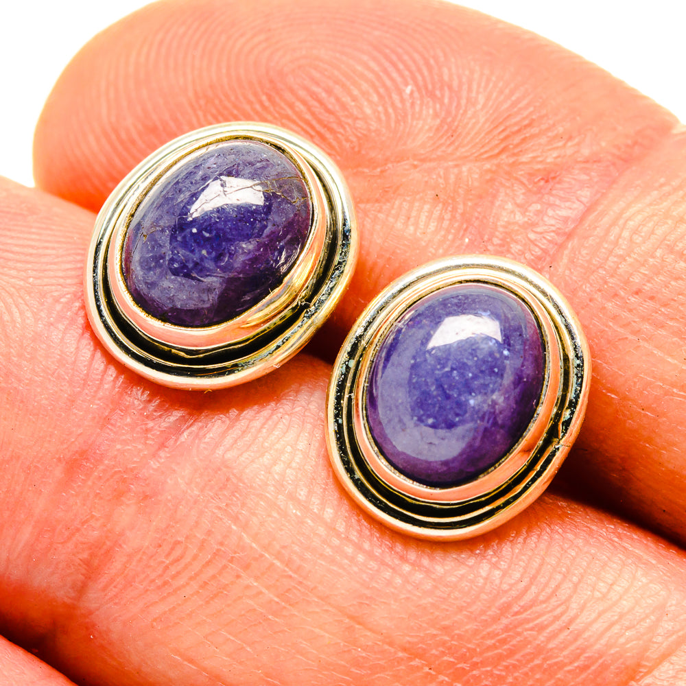 Tanzanite Earrings handcrafted by Anasilvercos - EARR416372