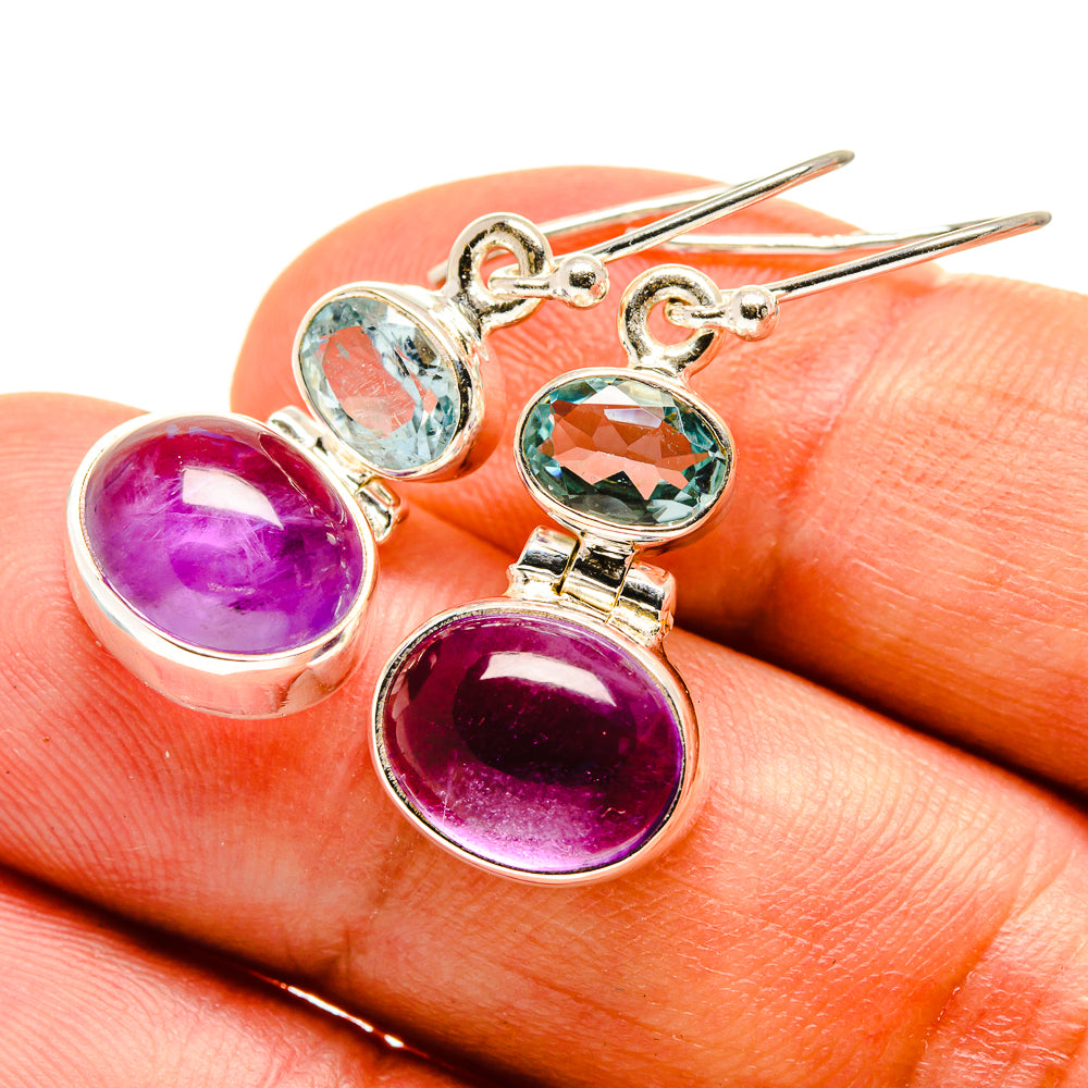 Amethyst Earrings handcrafted by Anasilvercos - EARR416381