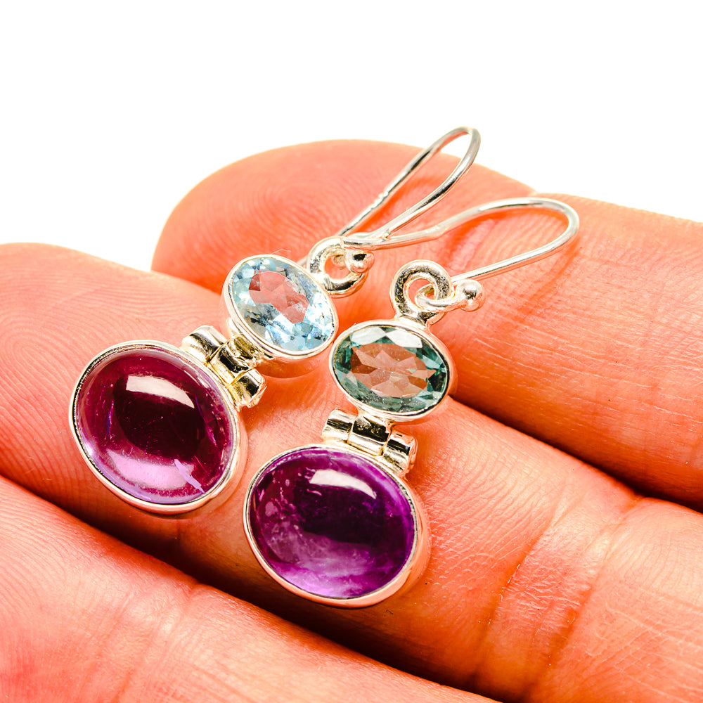 Amethyst Earrings handcrafted by Anasilvercos - EARR416401