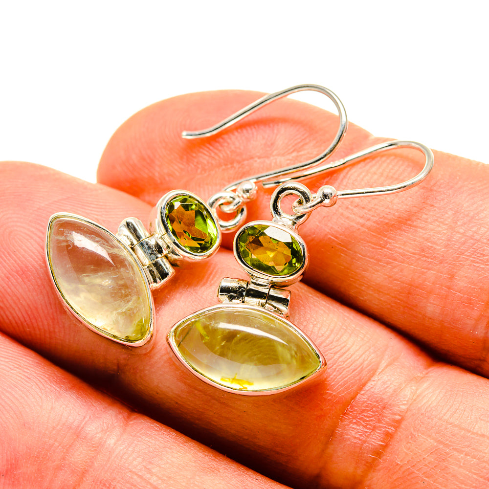 Prehnite Earrings handcrafted by Anasilvercos - EARR416407