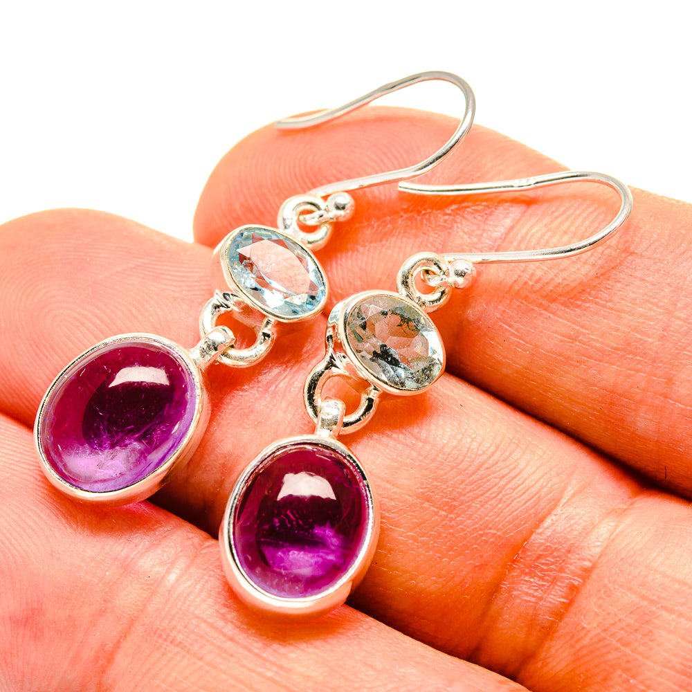 Amethyst Earrings handcrafted by Anasilvercos - EARR416413