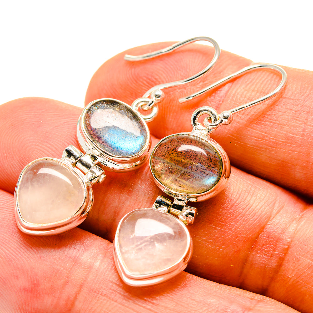 Labradorite Earrings handcrafted by Anasilvercos - EARR416414