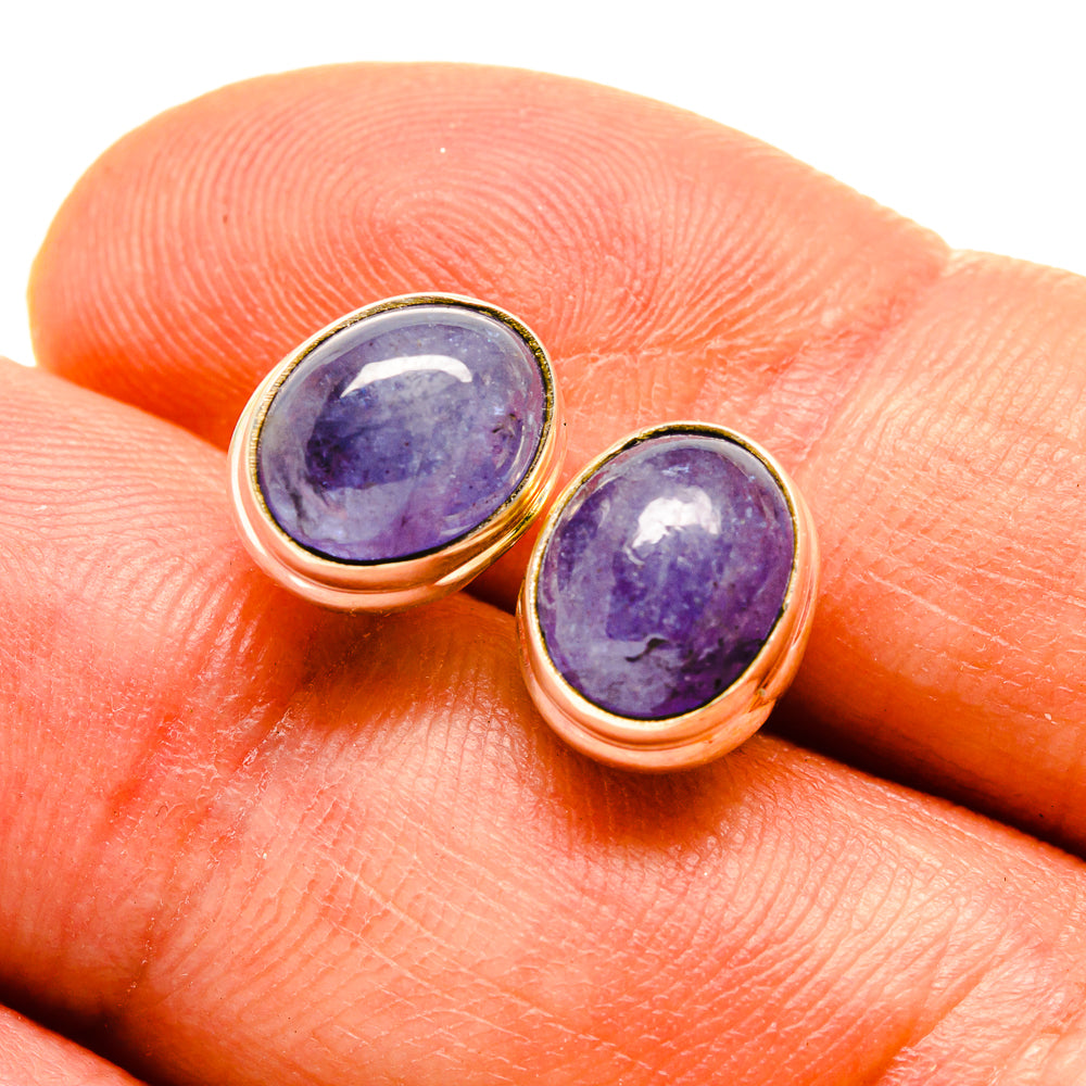 Tanzanite Earrings handcrafted by Anasilvercos - EARR416418