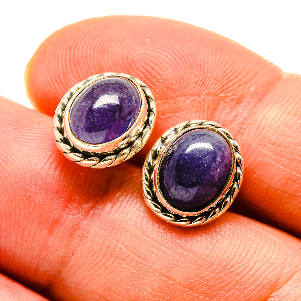 Tanzanite Earrings handcrafted by Anasilvercos - EARR416419
