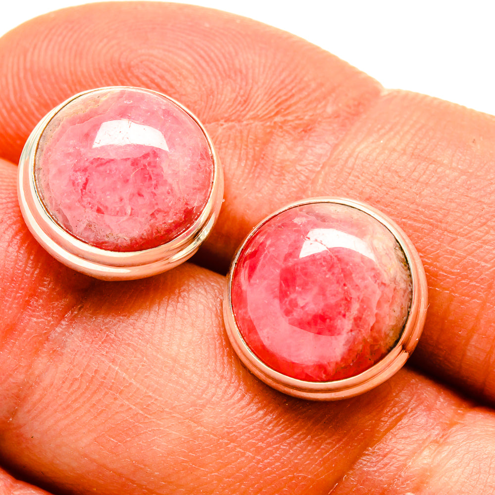 Rhodochrosite Earrings handcrafted by Anasilvercos - EARR416429