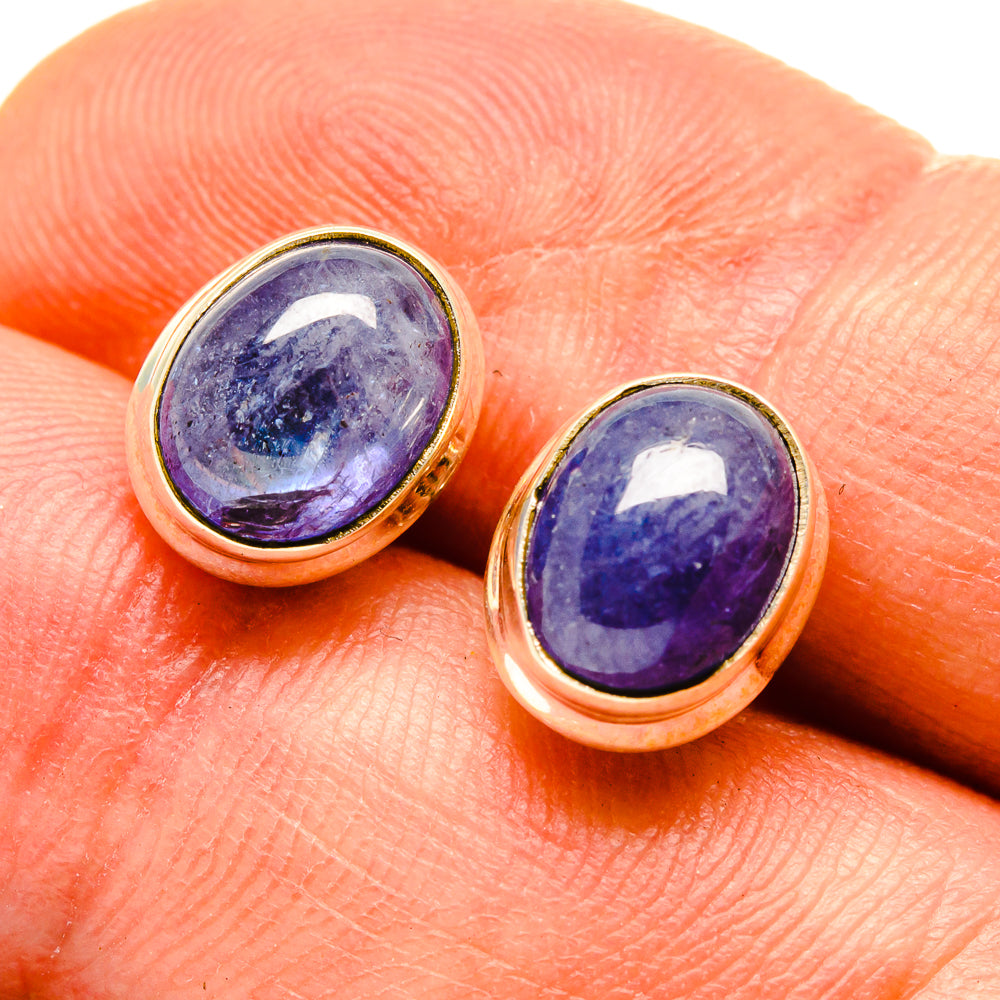 Tanzanite Earrings handcrafted by Anasilvercos - EARR416430