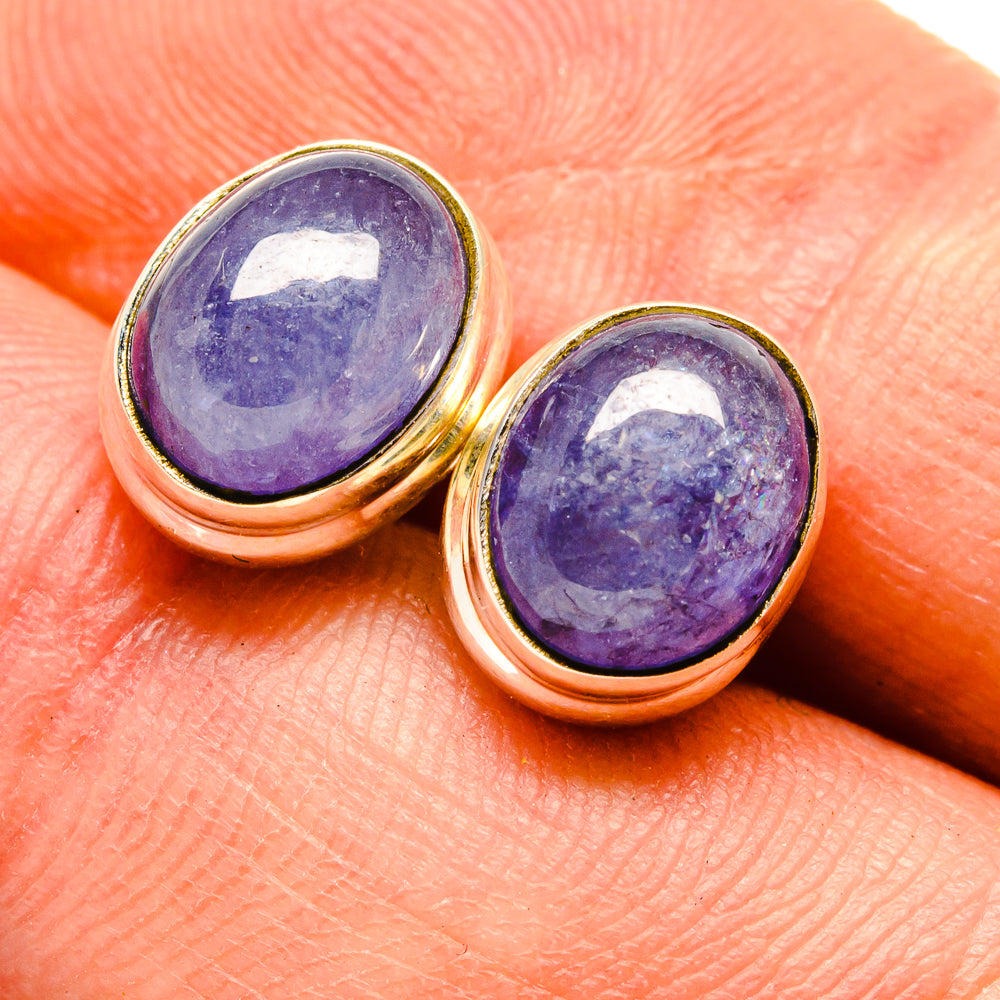 Tanzanite Earrings handcrafted by Anasilvercos - EARR416433