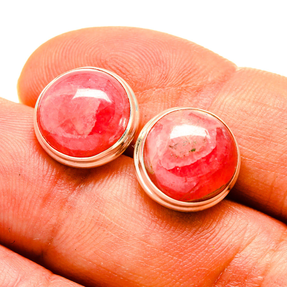 Rhodochrosite Earrings handcrafted by Anasilvercos - EARR416437