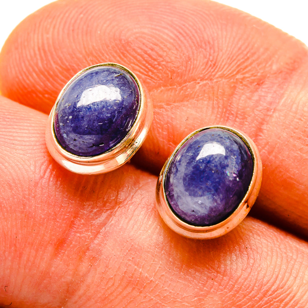 Tanzanite Earrings handcrafted by Anasilvercos - EARR416438
