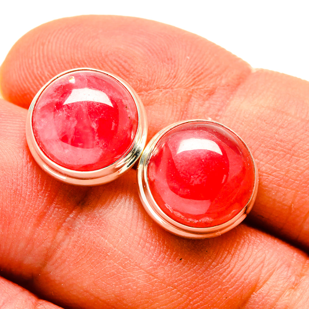 Rhodochrosite Earrings handcrafted by Anasilvercos - EARR416442