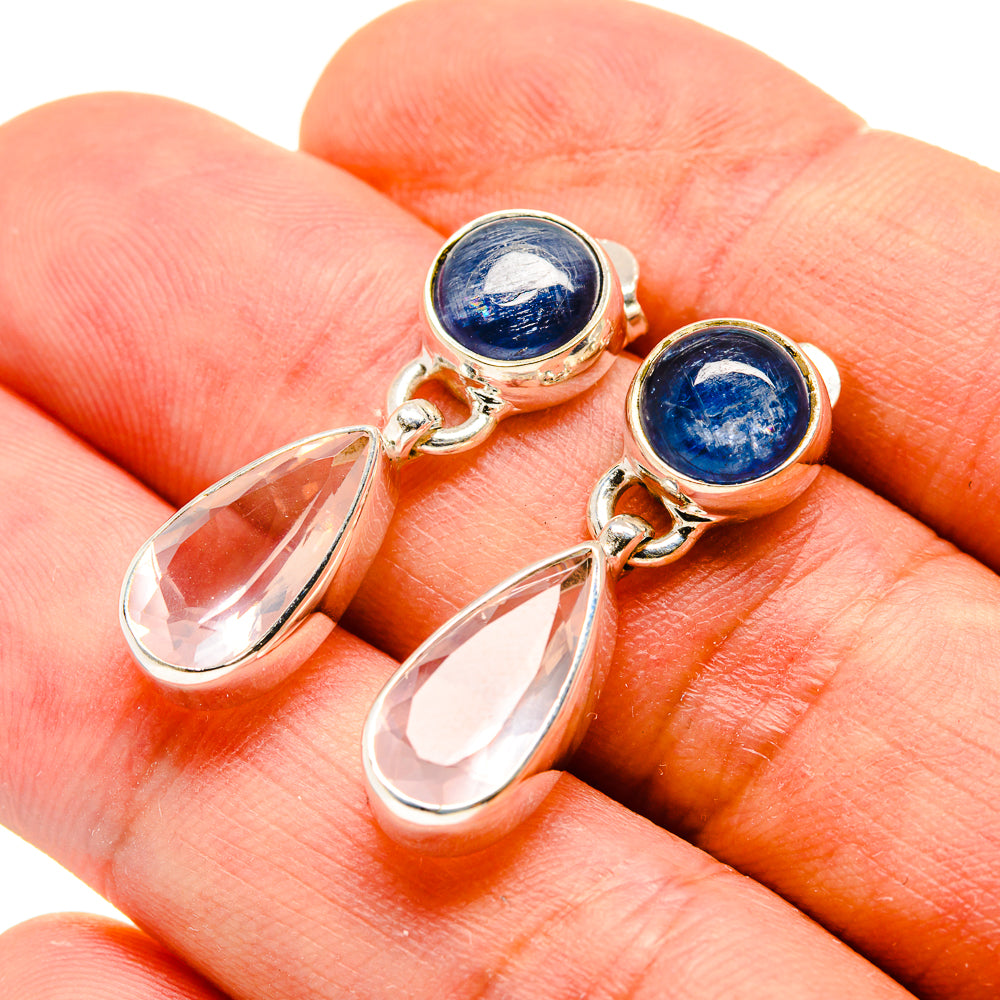 Rose Quartz Earrings handcrafted by Anasilvercos - EARR416443