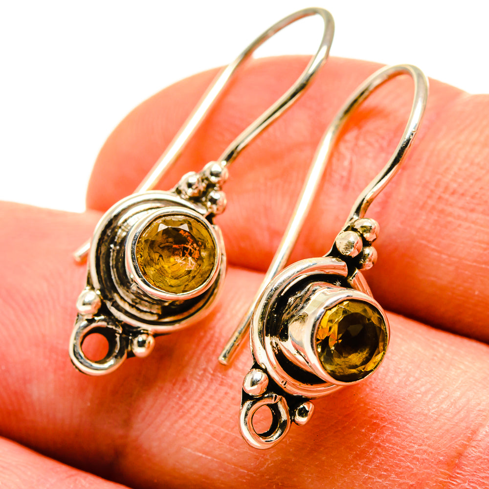 Citrine Earrings handcrafted by Anasilvercos - EARR416461