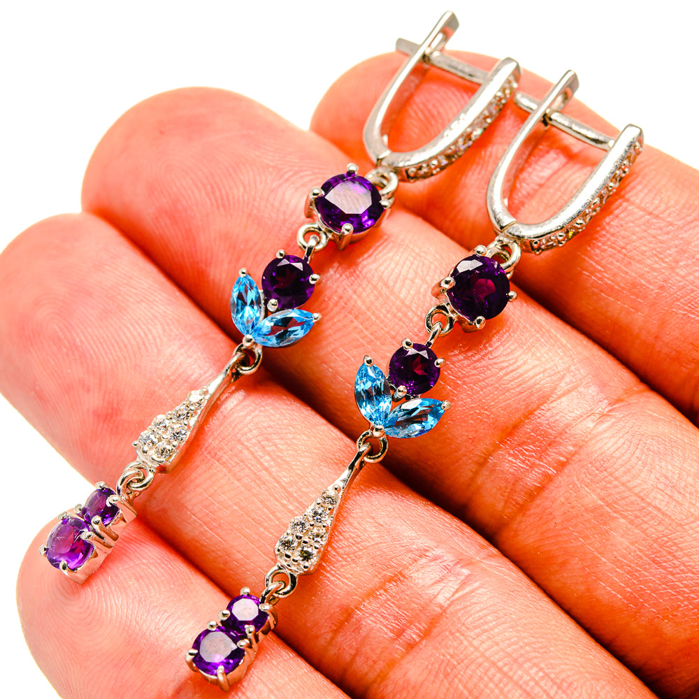 Amethyst Earrings handcrafted by Anasilvercos - EARR416487