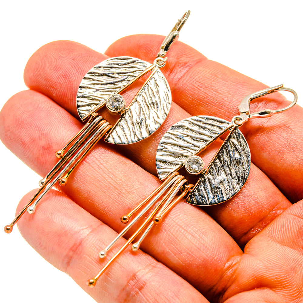 White Quartz Earrings handcrafted by Anasilvercos - EARR416489