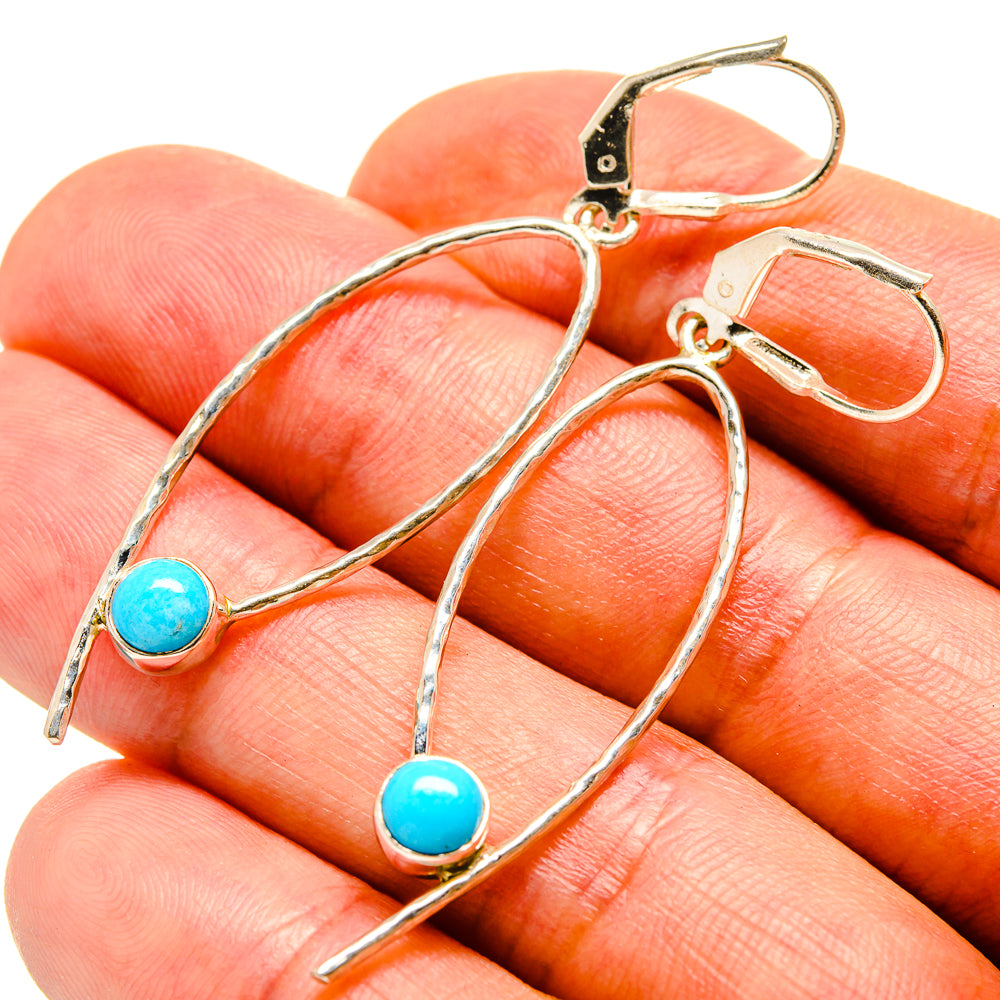 Larimar Earrings handcrafted by Anasilvercos - EARR416494