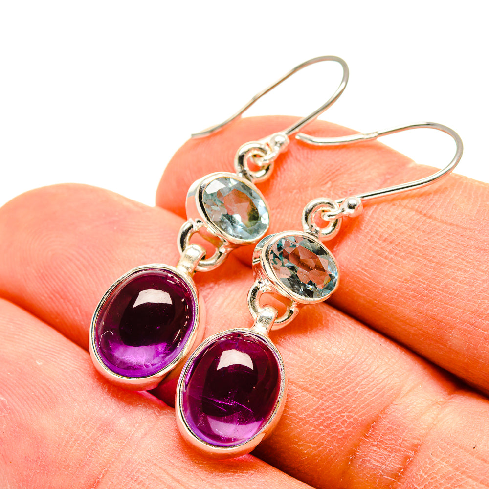 Amethyst Earrings handcrafted by Anasilvercos - EARR416498