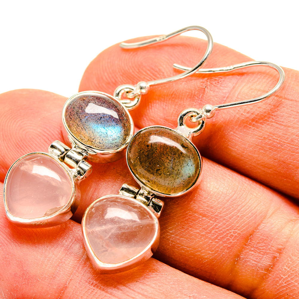Labradorite Earrings handcrafted by Anasilvercos - EARR416506