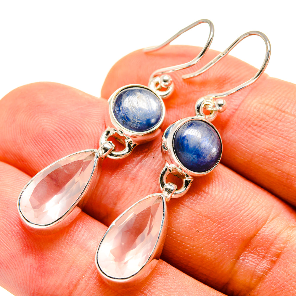 Rose Quartz Earrings handcrafted by Anasilvercos - EARR416532