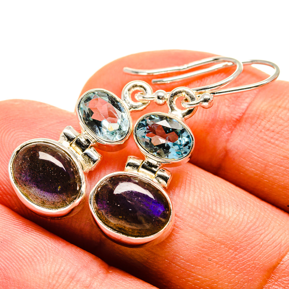 Labradorite Earrings handcrafted by Anasilvercos - EARR416533