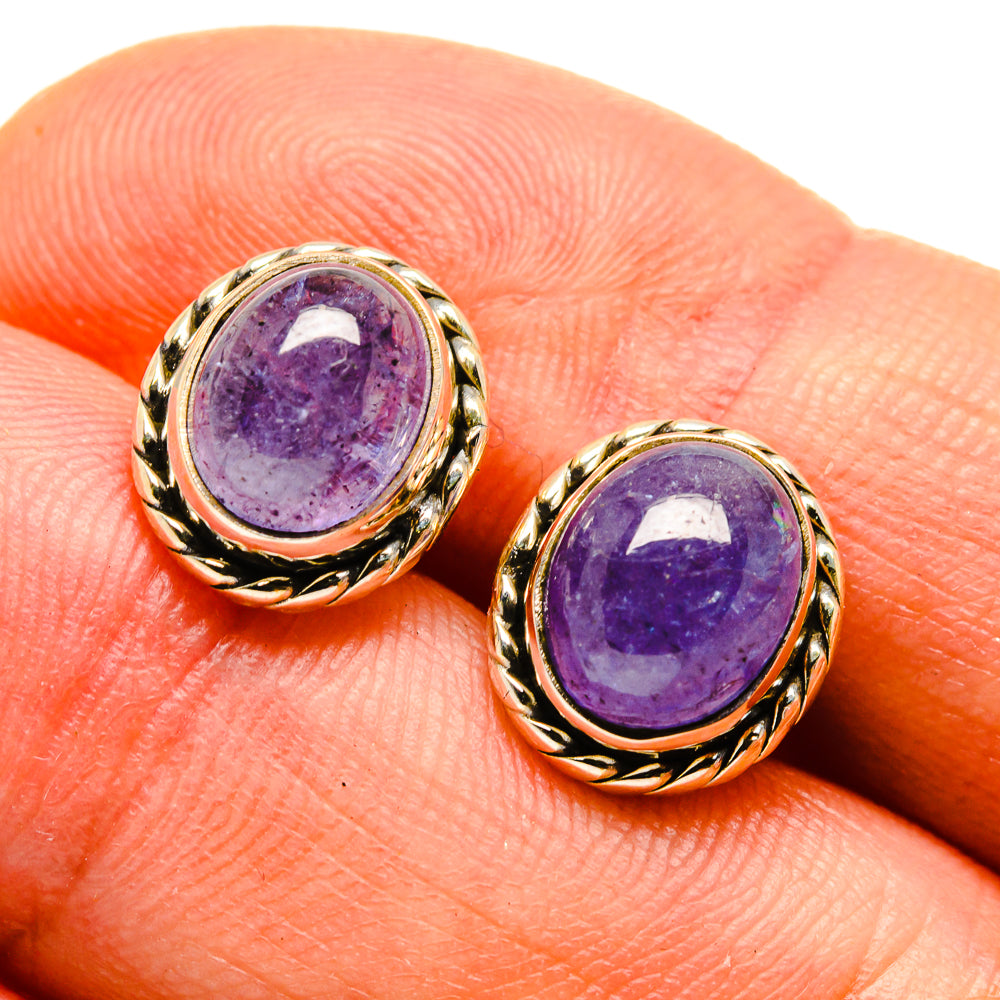 Tanzanite Earrings handcrafted by Anasilvercos - EARR416537