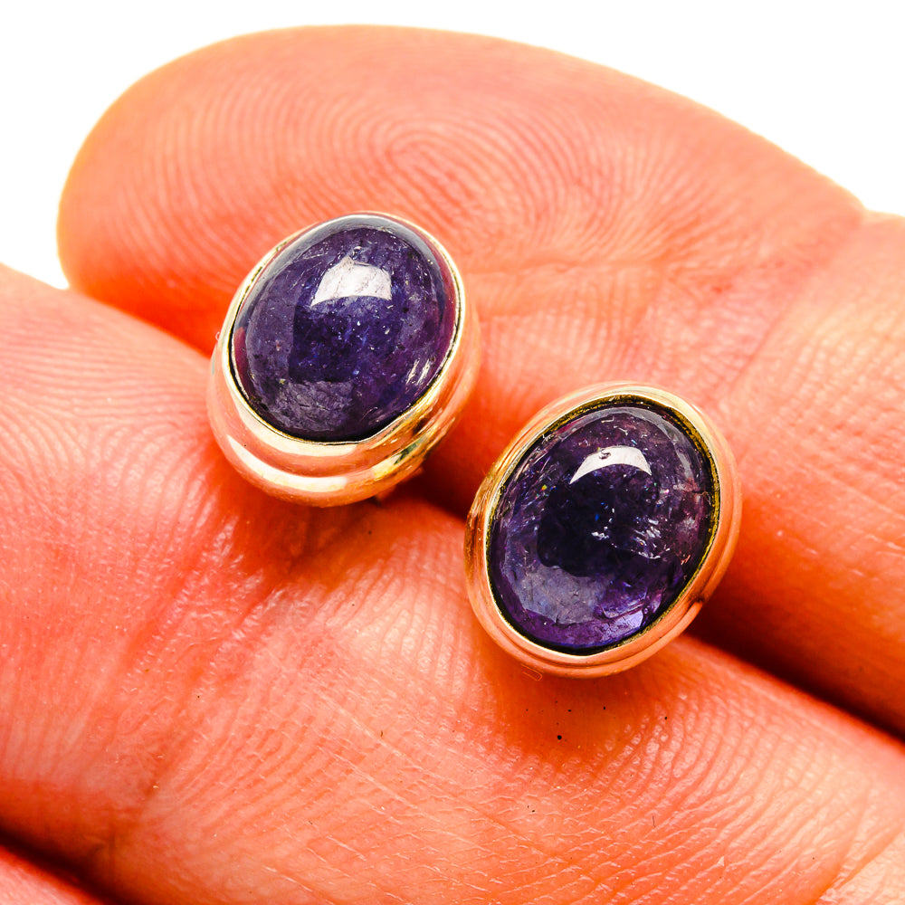 Tanzanite Earrings handcrafted by Anasilvercos - EARR416542