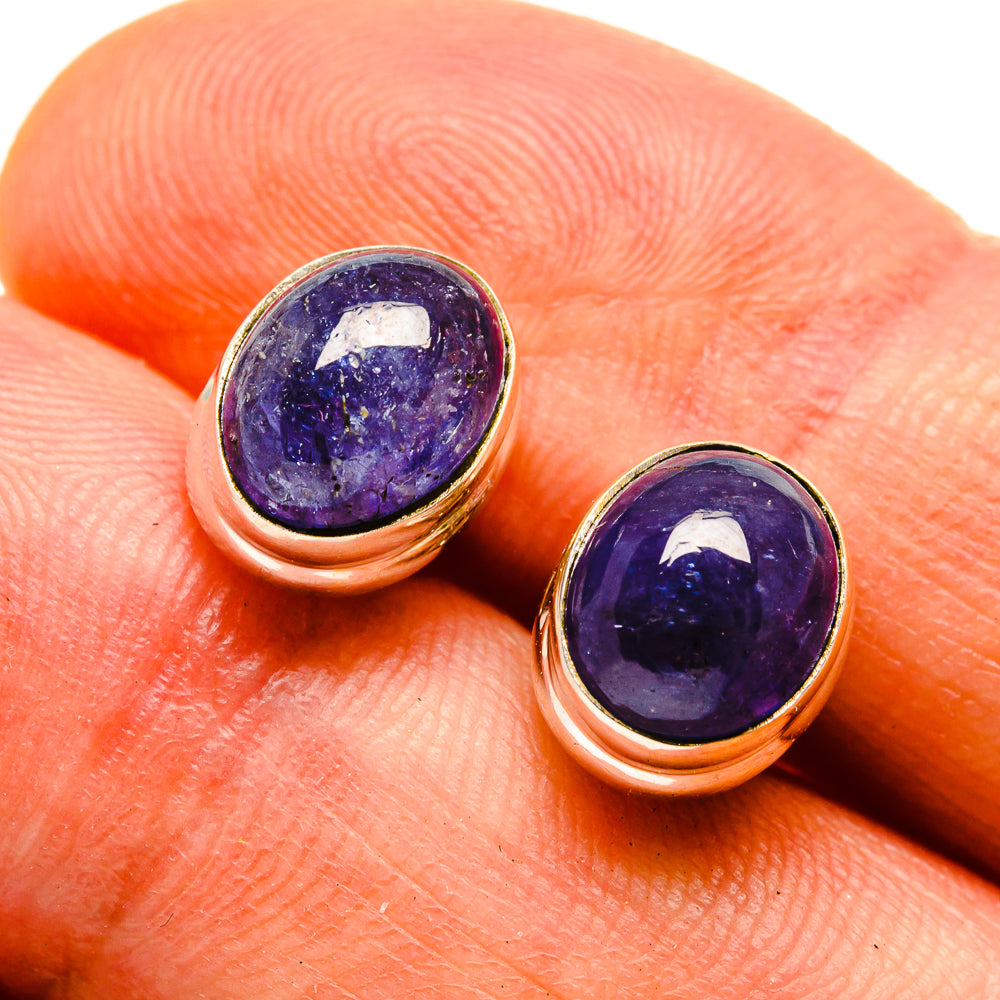 Tanzanite Earrings handcrafted by Anasilvercos - EARR416548