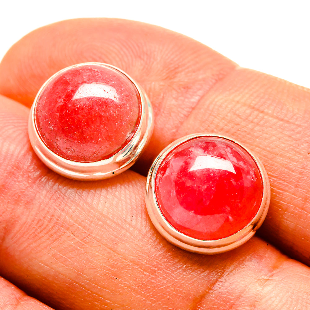 Rhodochrosite Earrings handcrafted by Anasilvercos - EARR416550