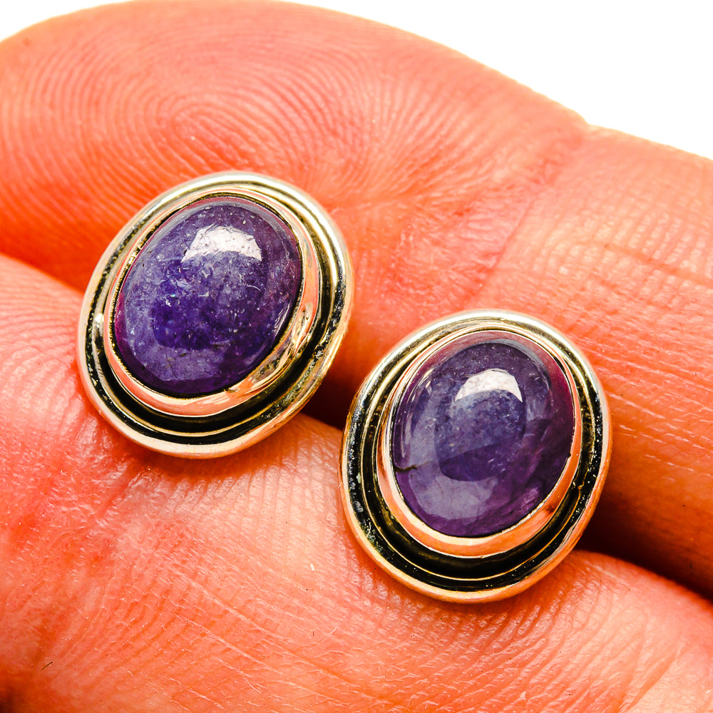 Tanzanite Earrings handcrafted by Anasilvercos - EARR416553