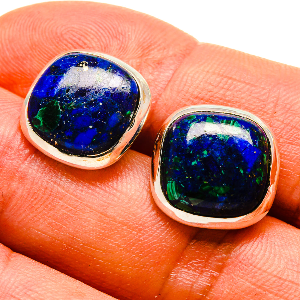 Azurite Earrings handcrafted by Anasilvercos - EARR416554