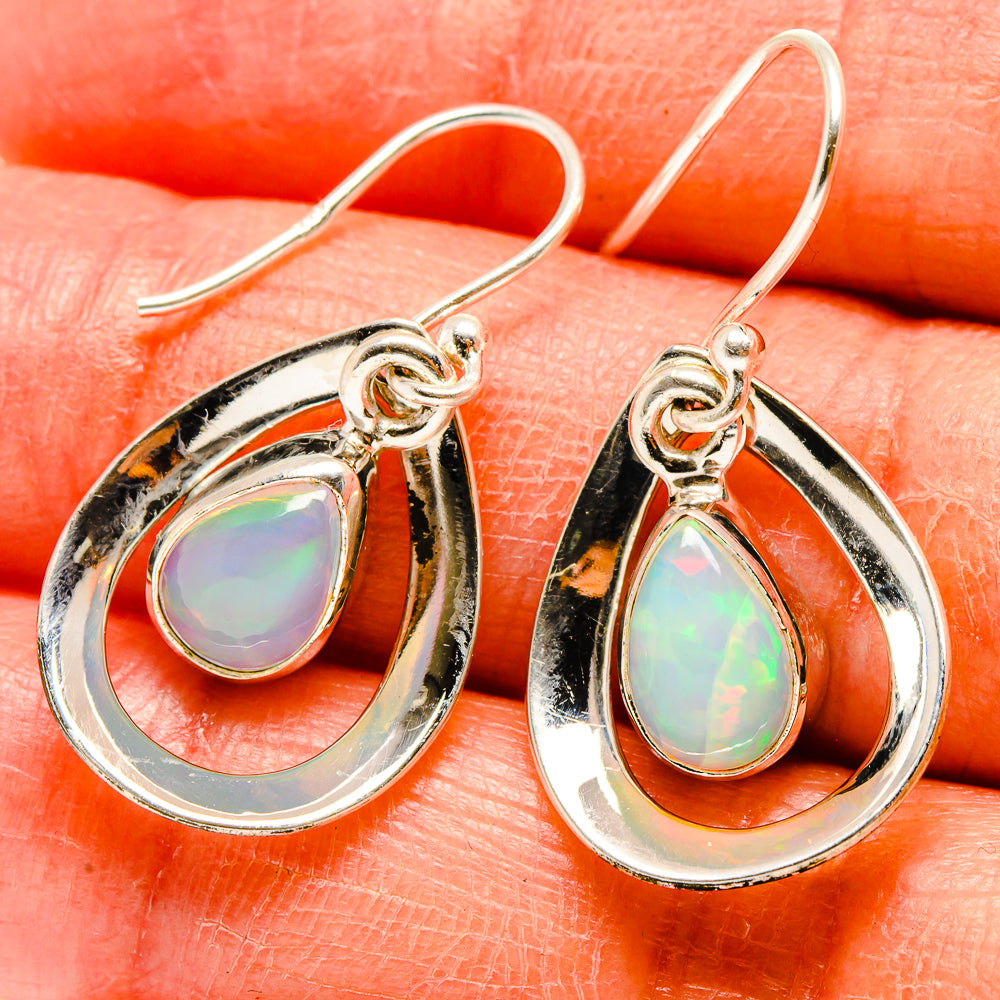 Ethiopian Opal Earrings handcrafted by Anasilvercos - EARR416563