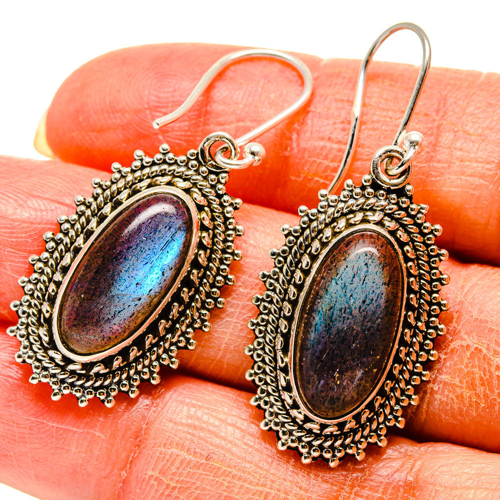 Labradorite Earrings handcrafted by Anasilvercos - EARR416568