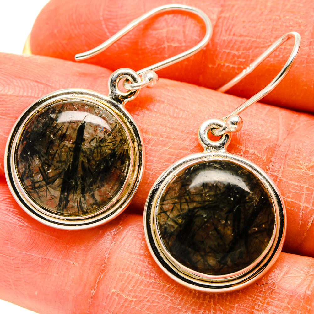 Tourmalinated Quartz Earrings handcrafted by Anasilvercos - EARR416586