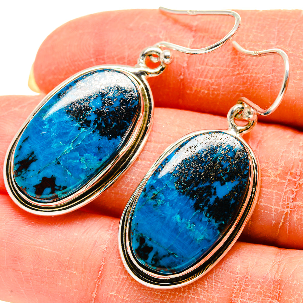 Shattuckite Earrings handcrafted by Anasilvercos - EARR416599