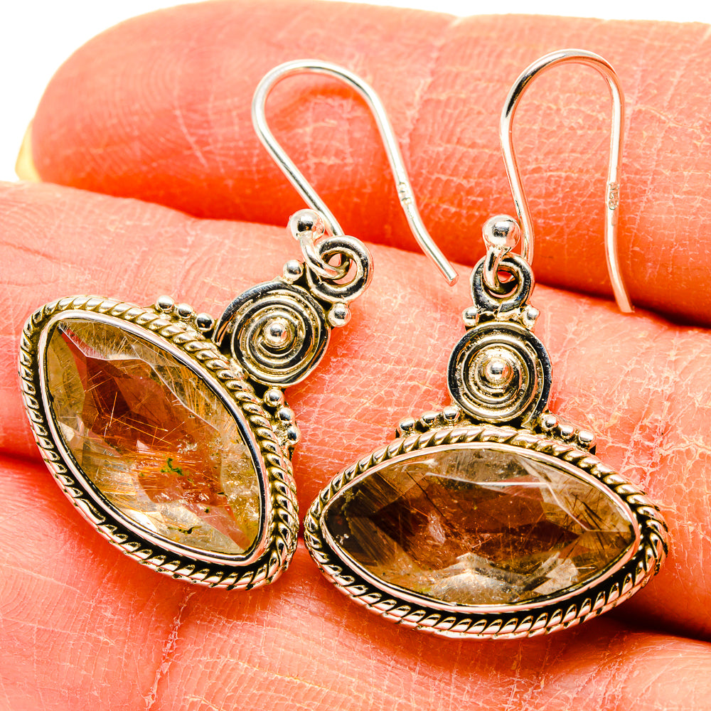 Citrine Earrings handcrafted by Anasilvercos - EARR416609