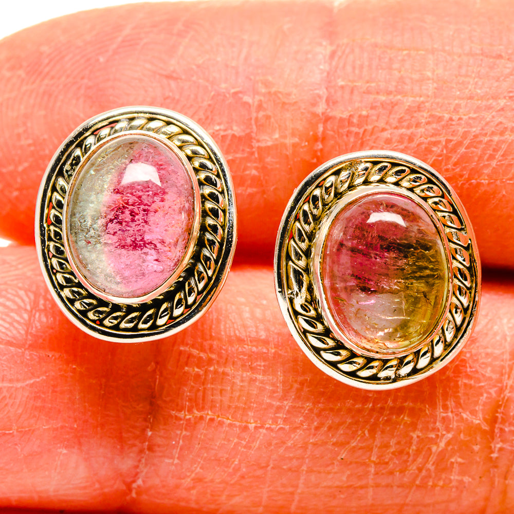 Pink Tourmaline Earrings handcrafted by Anasilvercos - EARR416613