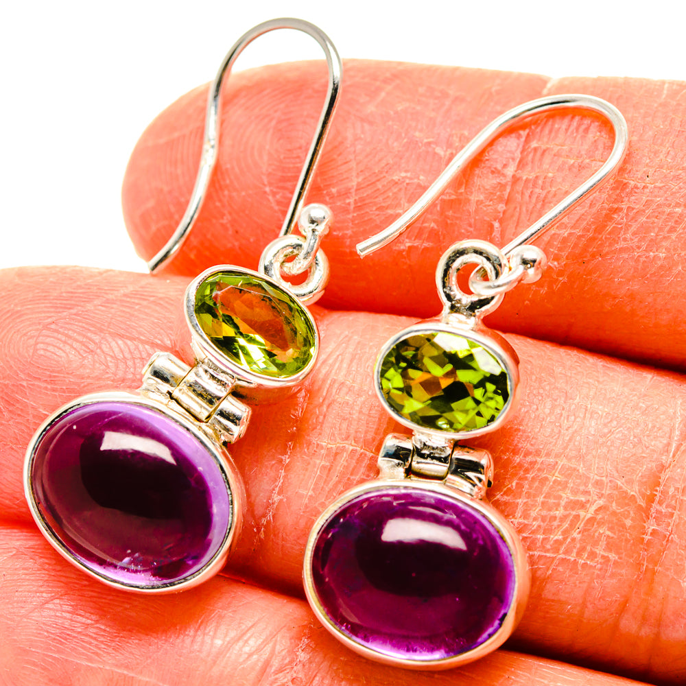 Amethyst Earrings handcrafted by Anasilvercos - EARR416632