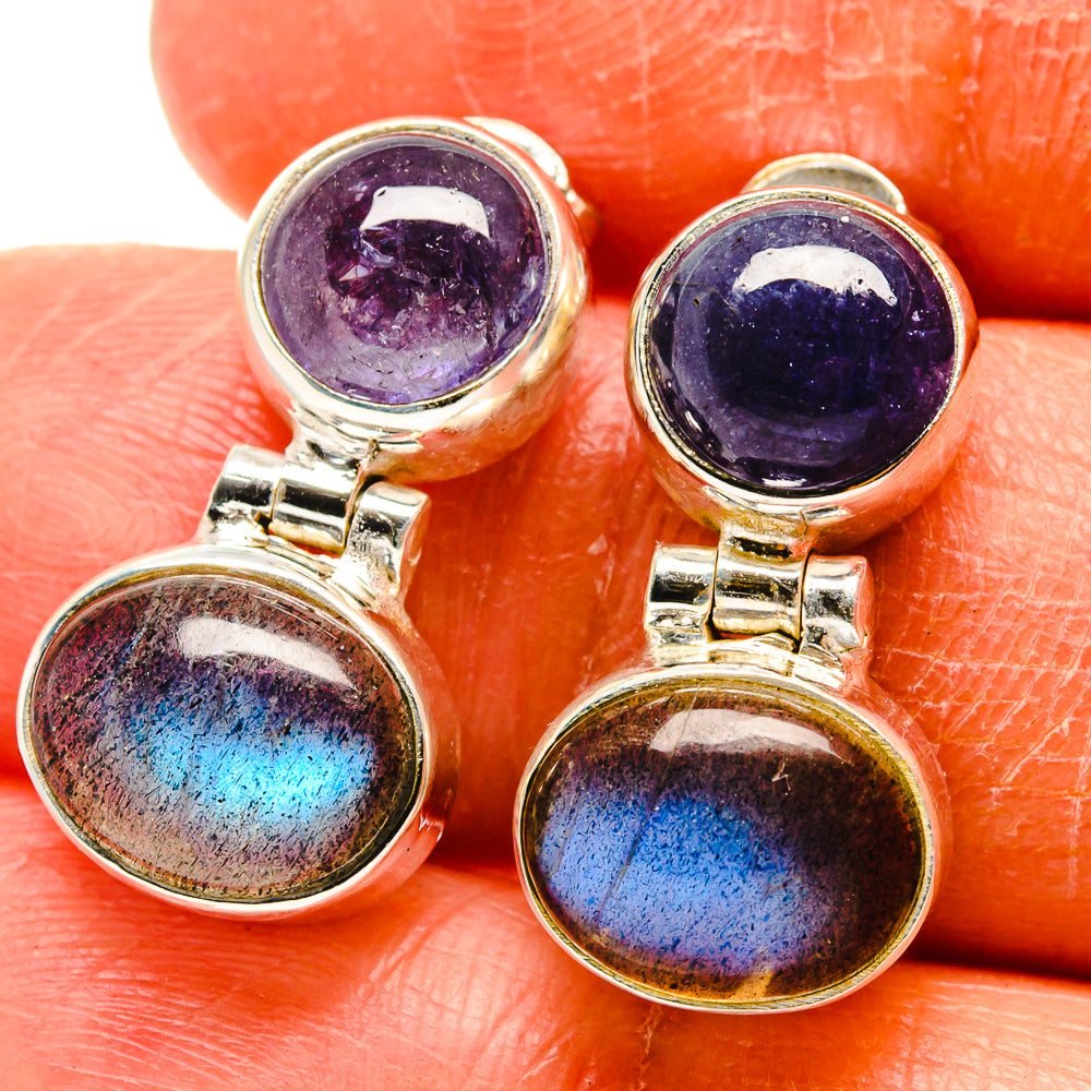 Labradorite Earrings handcrafted by Anasilvercos - EARR416638